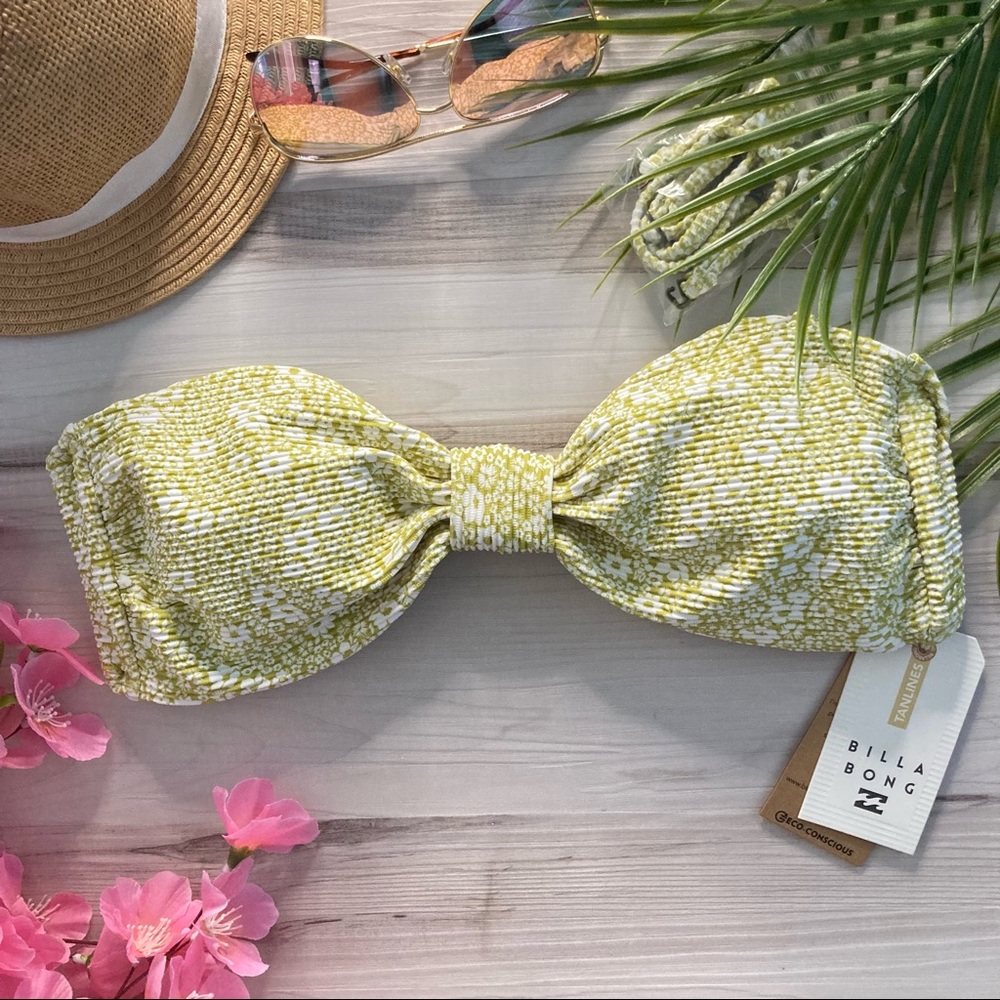 Billabong 🤩 ECO 🤩 Olive Green Bikini Top 🌸🏝🌺👒🍉